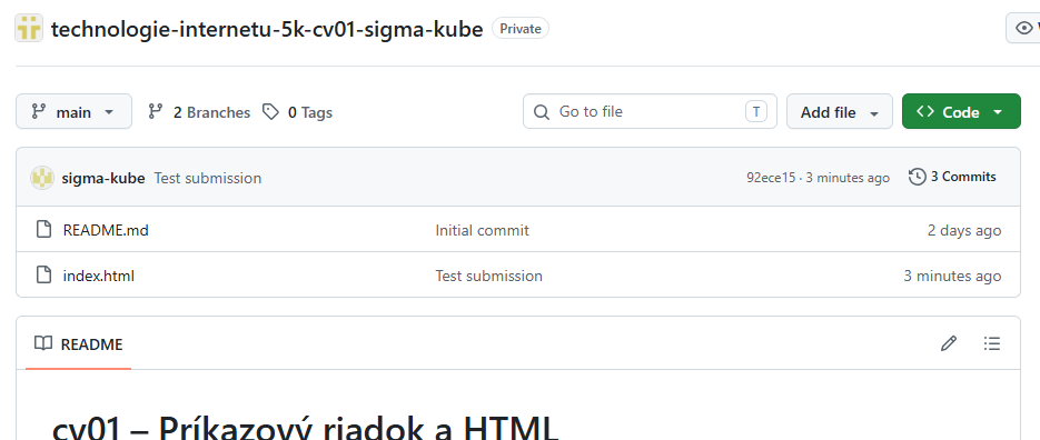 04-7 Repository na GitHub po push, hore posledný commit